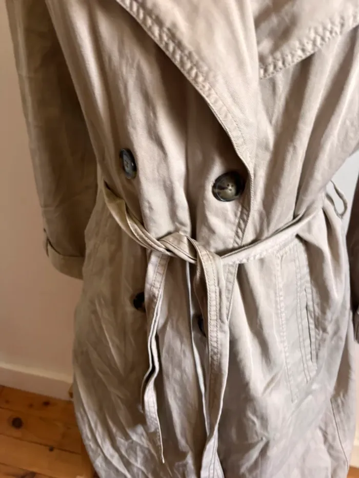 Imperméable esprit beige taille M - photo numéro 8