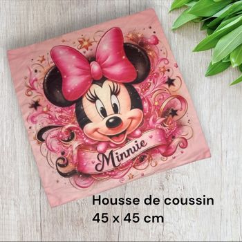 Housse de coussin Minnie et Mickey mouse et