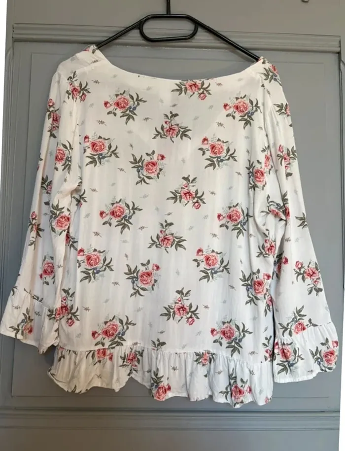 Blouse fleurie à volants H&M - photo numéro 6
