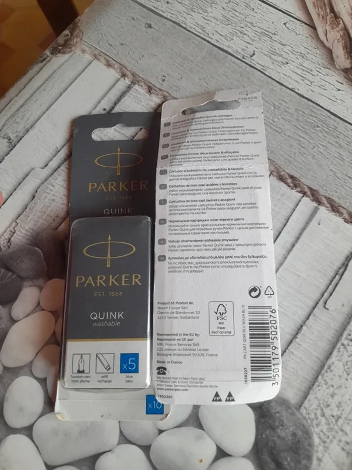 2 paquets de 10 cartouches bleu Parker - photo numéro 2