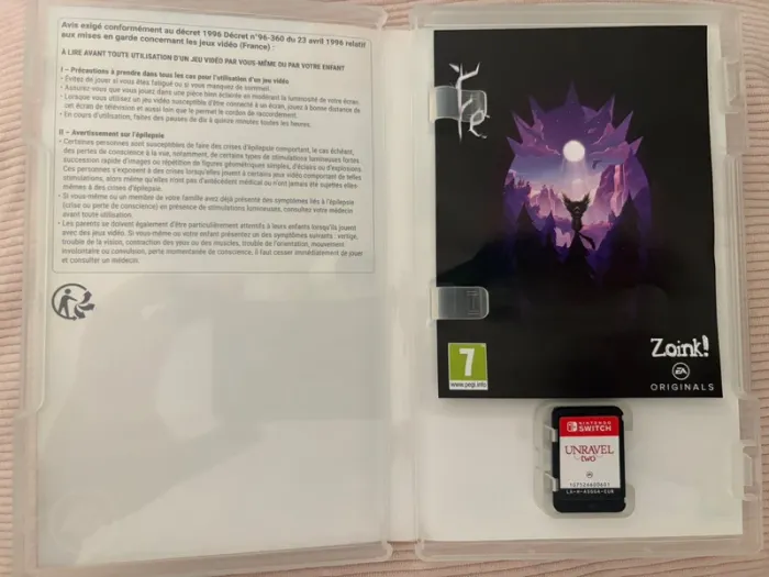 Unravel Two Nintendo Switch – Jaquette FR/NL – Très bon état - photo numéro 2