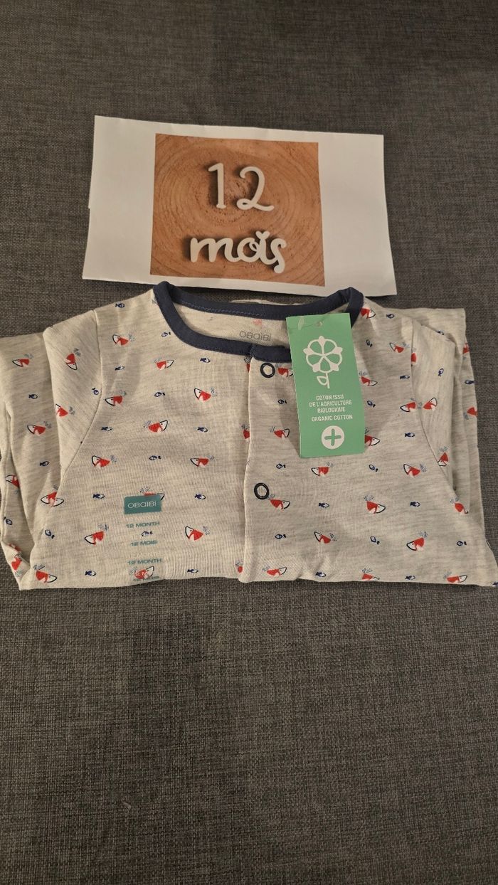 Neuf (non porté) 💙🤩😍🏷 superbe pyjama mi saison 12mois Garçon 💙🤩😍👍