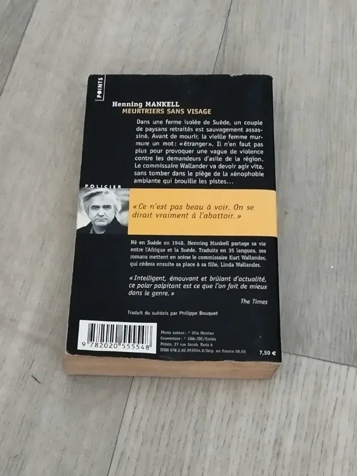 Roman policier Meurtriers sans visage de Henning Mankell - photo numéro 4