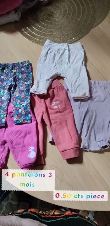Pantalon fille 3 mois