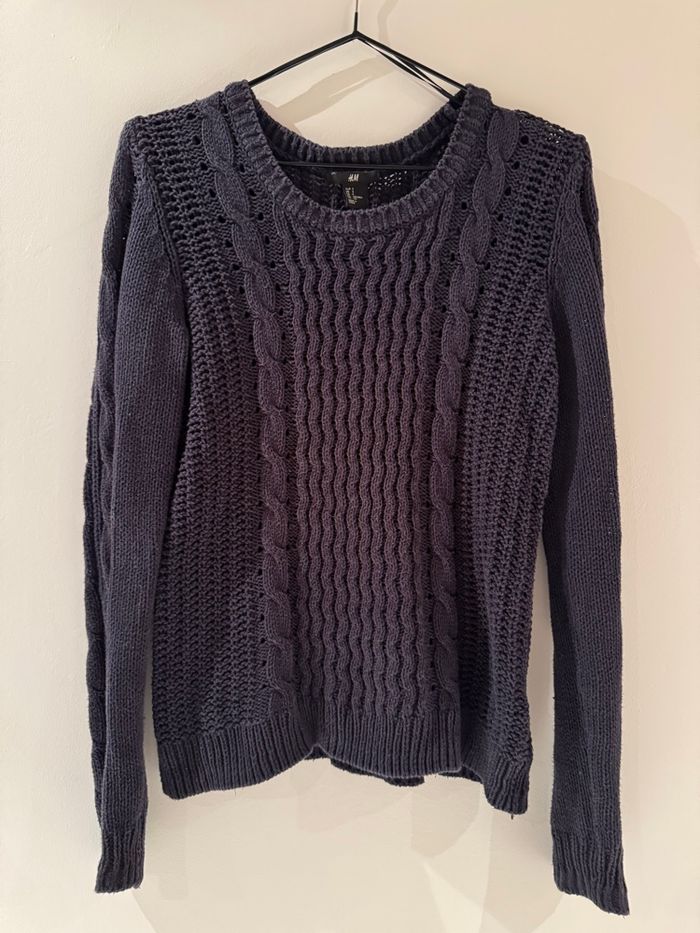 Pull col rond en maille - H&M - photo numéro 2