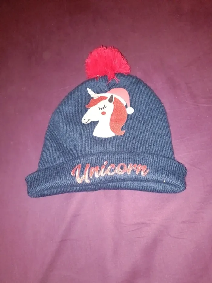 Bonnet in extenso 54 cm licorne