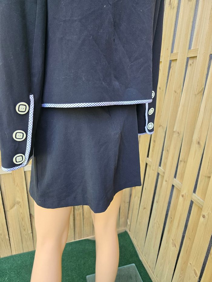 Tailleur jupe plissée rétro 🍒y2k vintage années 2000🍒jamais porté taille 34 - photo numéro 6
