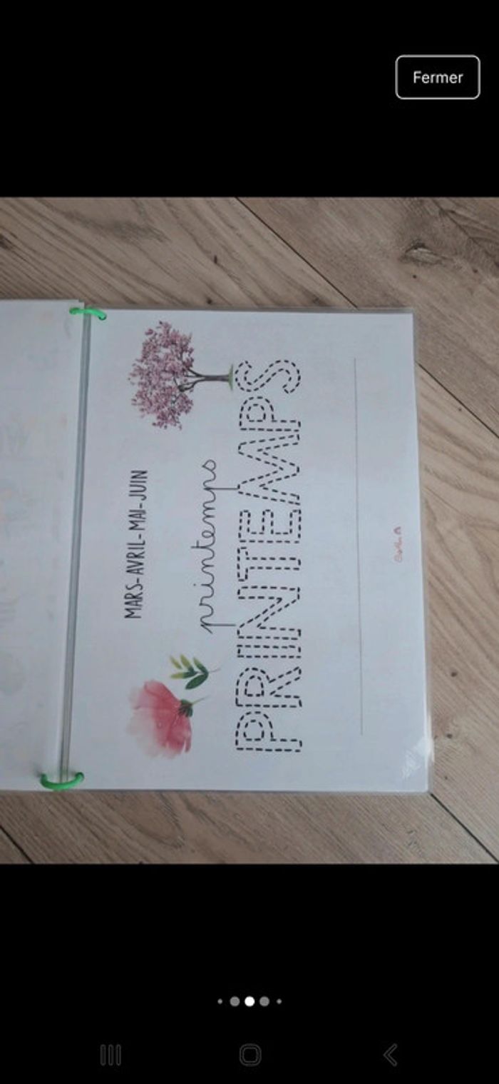Livret d'activités thème printemps. Pédagogie montessori. Busy book quiet book - photo numéro 10