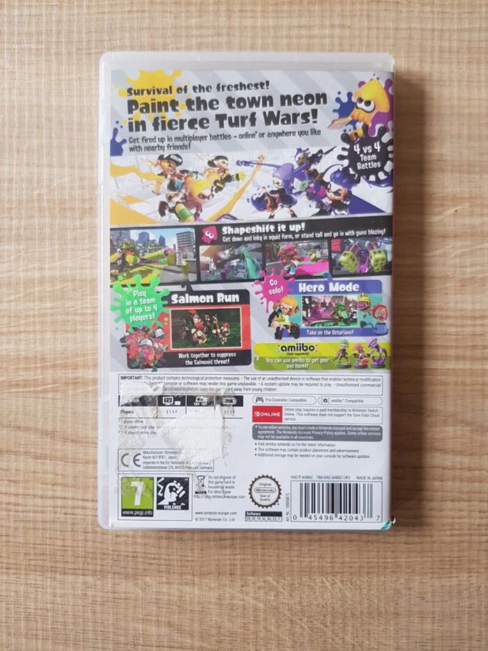 Jeu switch Slatoon2 - photo numéro 2