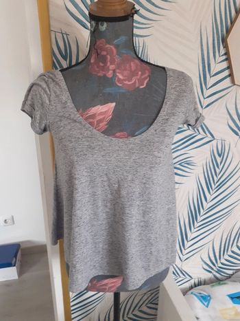 Tee-shirt manches courtes gris M