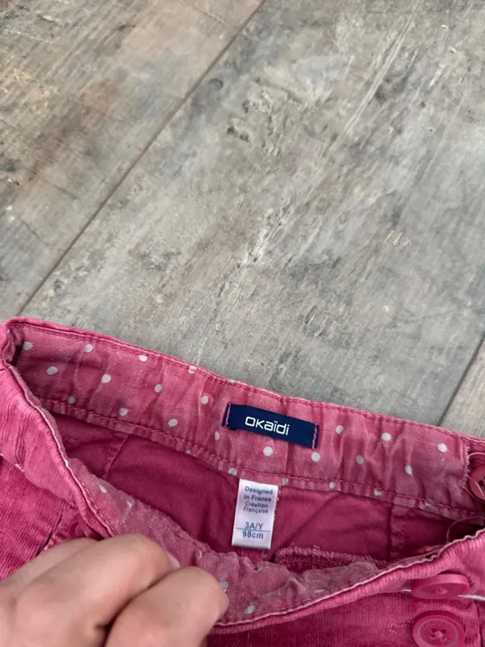 Short velours okaidi 3 ans - photo numéro 2