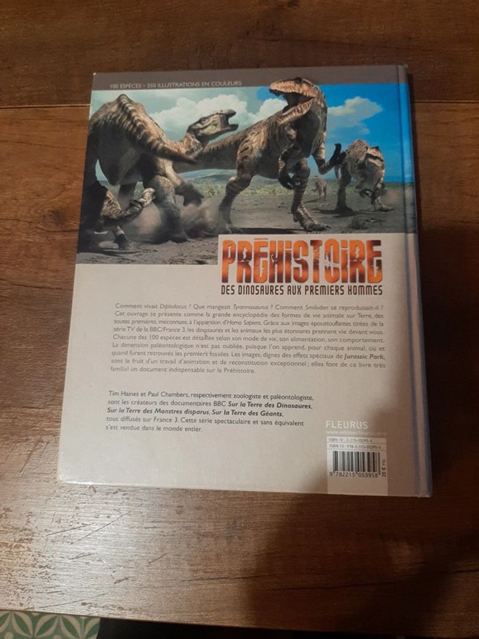 Grand livre Préhistoire des dinosaures aux premiers hommes - photo numéro 2