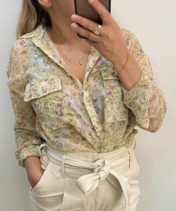 Chemise Fleurie Pull & Bear Taille M