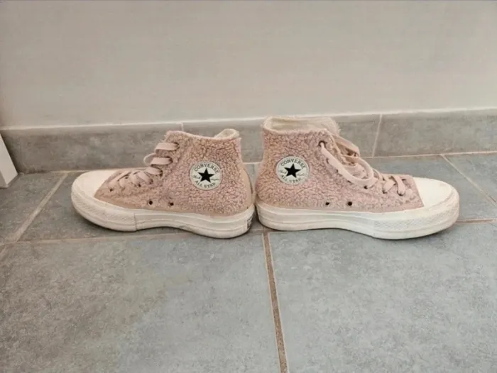 Converse moumoute beige - photo numéro 3