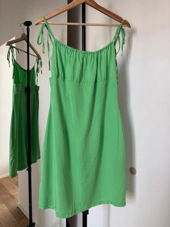 Robe longue fluide verte M Olga leyers