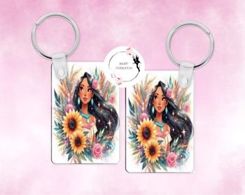 Pocahontas fleurs - Porte-clés
