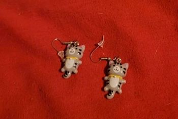 Boucles d'oreilles chats