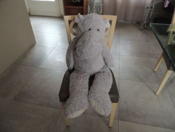 Grande peluche hipopotame