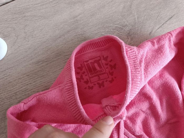 Boléro / petit gilet rose 3 ans - photo numéro 3