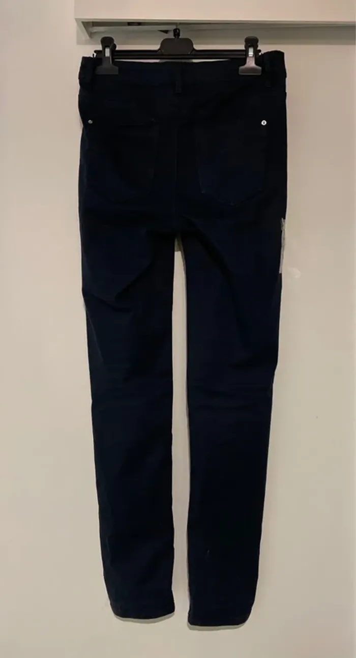 Jean slim bleu marine Cache Cache femme taille 36 en très état - photo numéro 3