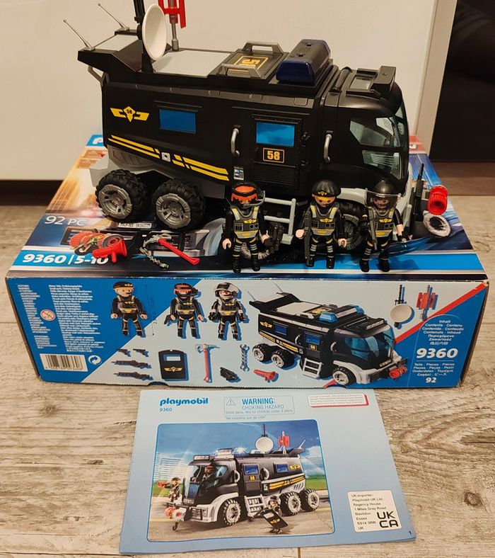 camion policiers d'élite Playmobil