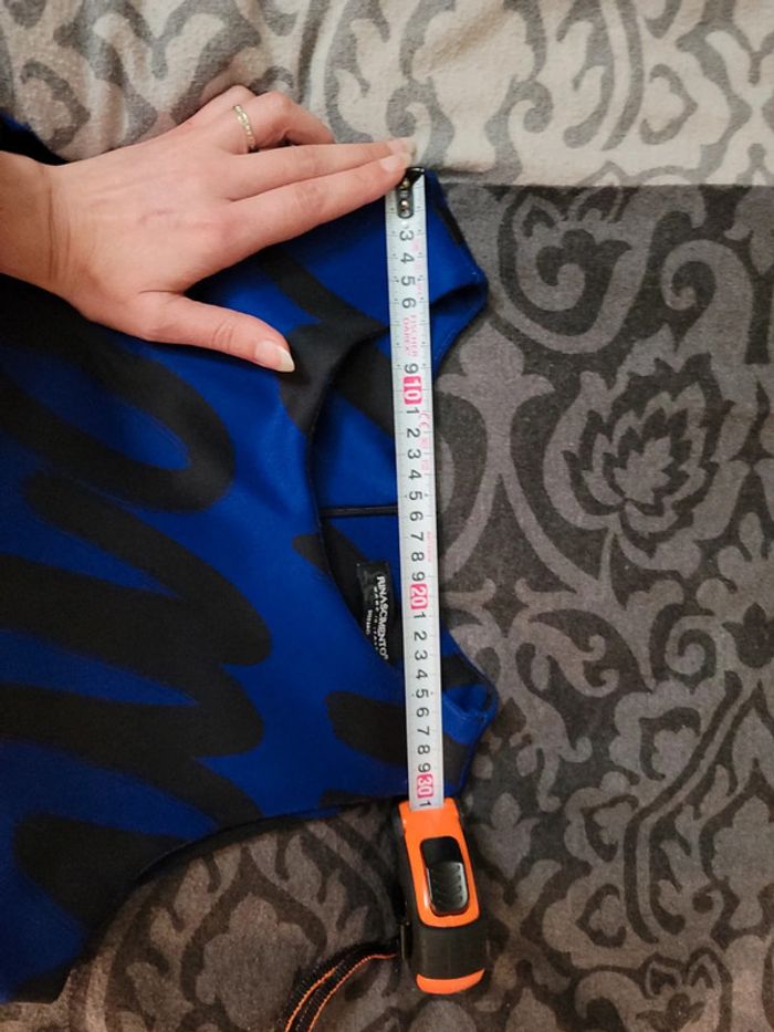 Très belle robe noir et bleu, rinascimento - photo numéro 8