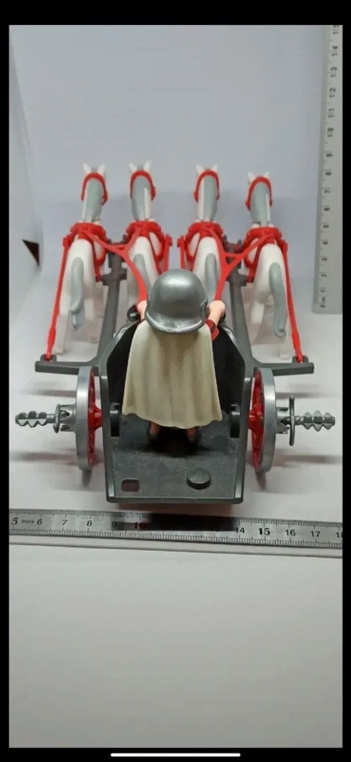 Chariot char romain avec chevaux playmobil - photo numéro 8