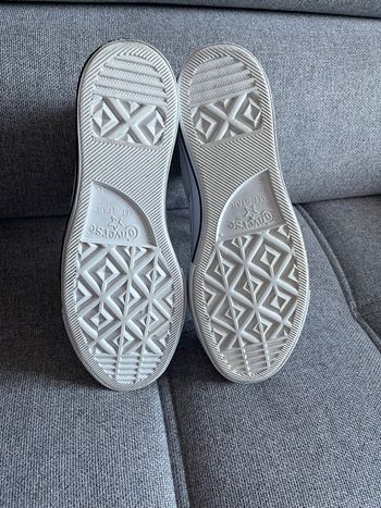 Converse blanche cuir 39 plate-forme / très bon état 