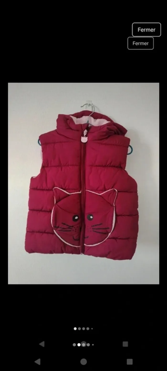 Veste fille sans manches - photo numéro 3