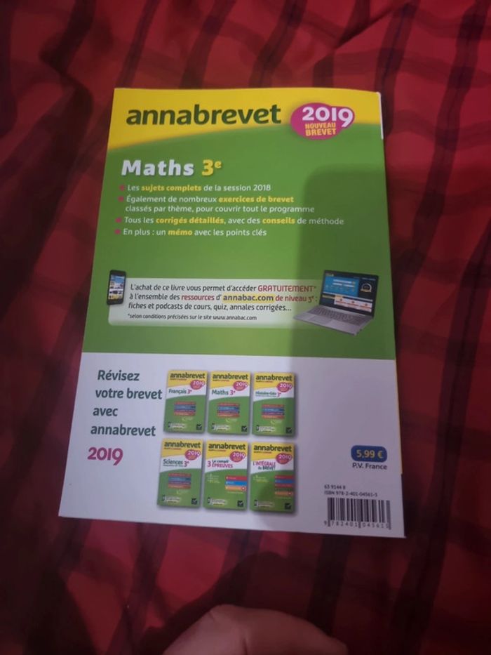 Annabrevet Maths 3ème - photo numéro 5