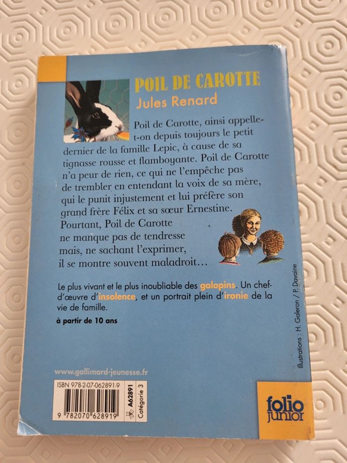 Livre Poil de Carotte - photo numéro 2