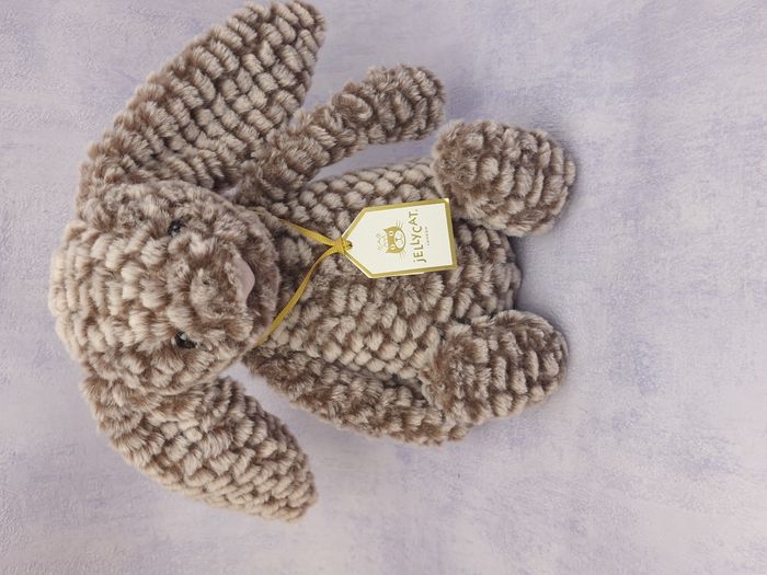 Peluche Jellycat lapin timide Bashful Luxe Bunny Pine (Moyen) - photo numéro 2