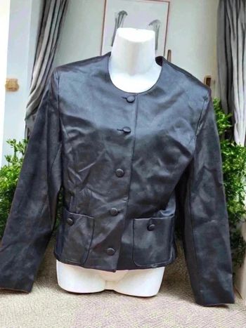 Veste simili cuir noir kookai 🌹38🌹