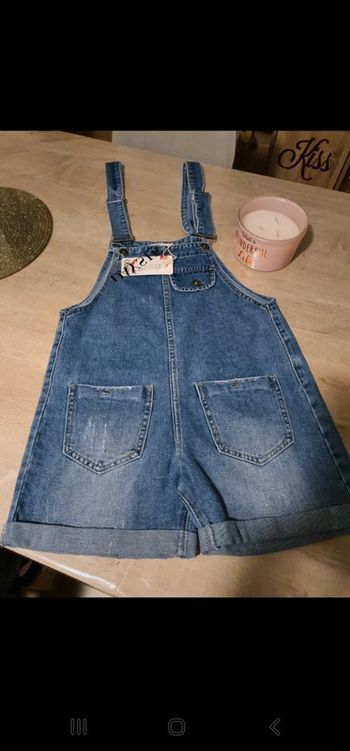 Combishort jean