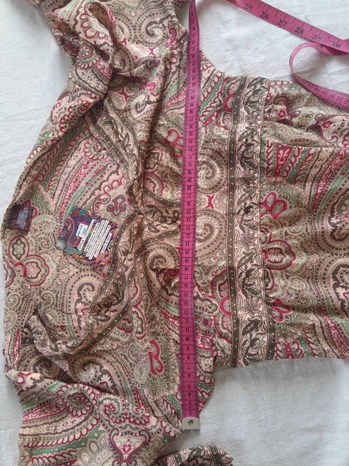 Très belle robe en soie bohème Boho Fashion taille unique neuve avec étiquette - photo numéro 7