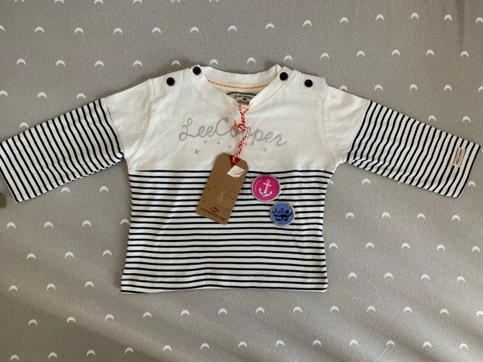 Tee shirt manches longues Lee Cooper 12 mois - photo numéro 2