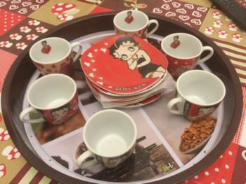 Service à café Betty Boop
