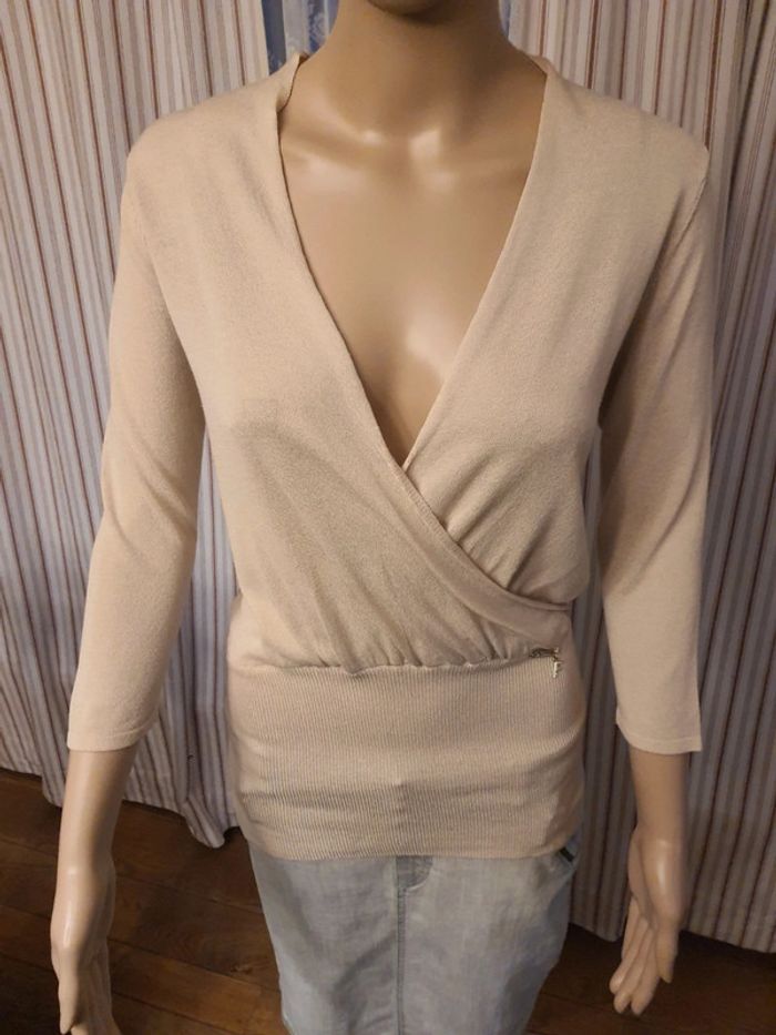 Pull Beige Fracomina taille S - photo numéro 2