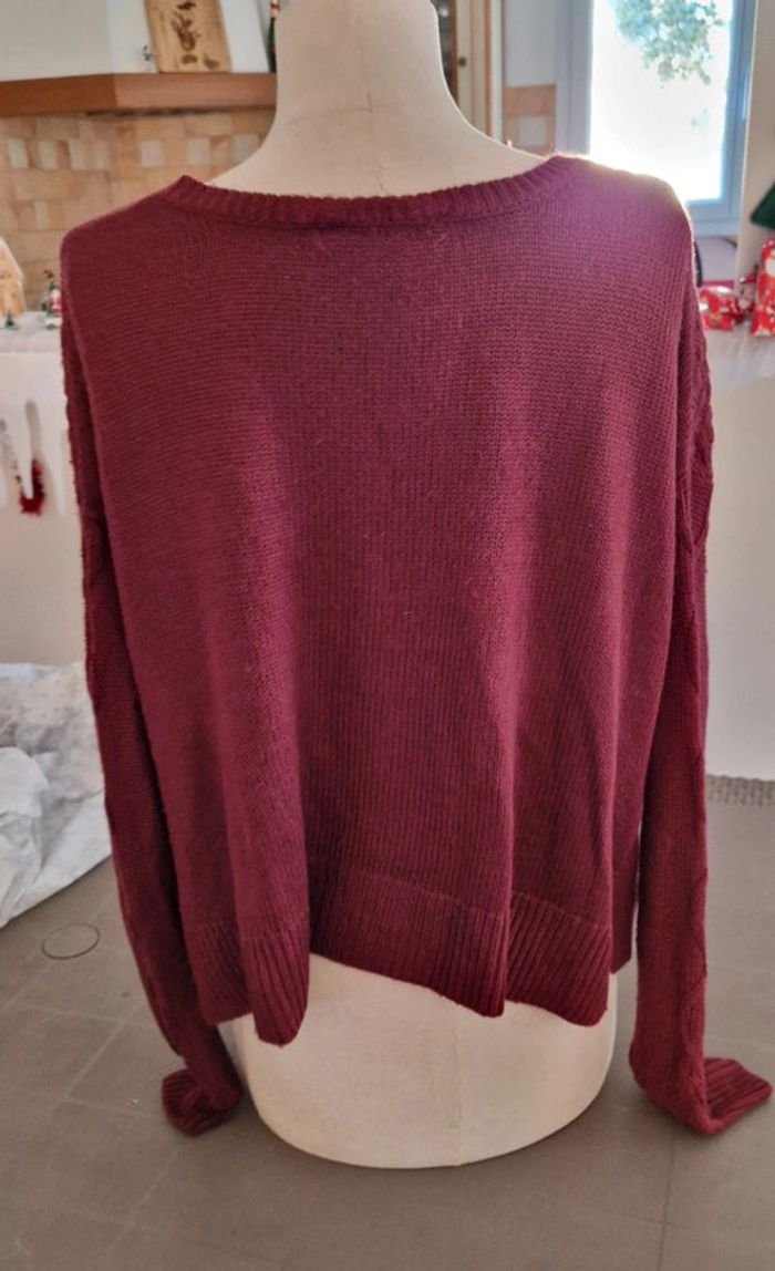 Pull Jennyfer bordeaux - photo numéro 4