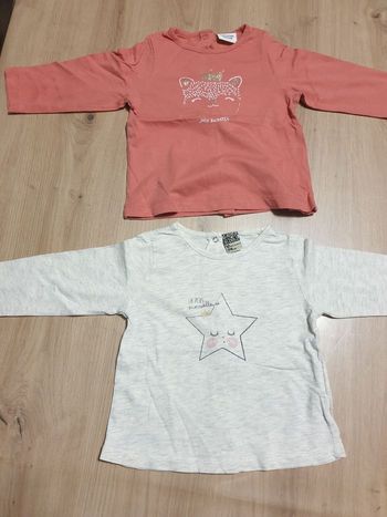 2 tshirts 12 mois