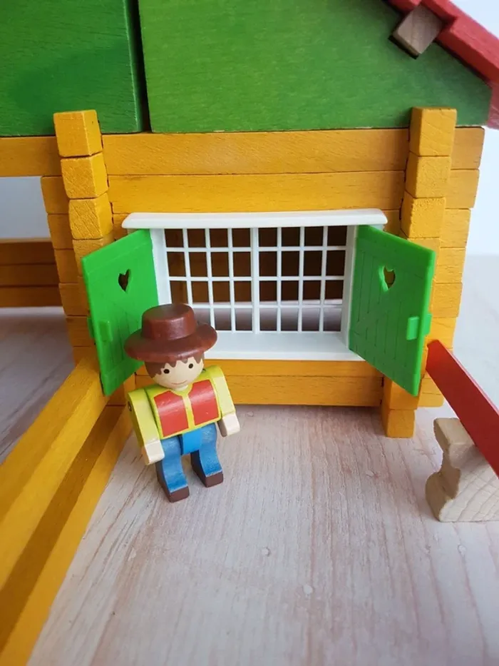Jeu de construction La jolie ferme en bois Jeujura - photo numéro 9
