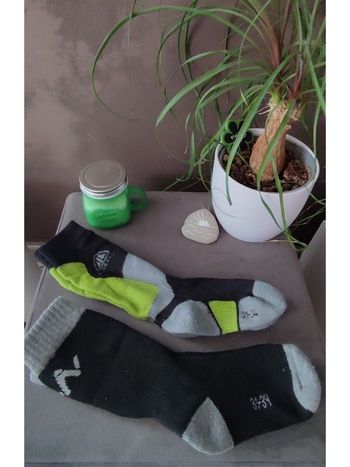 Lot de 2 paires de chaussettes de ski 31-34