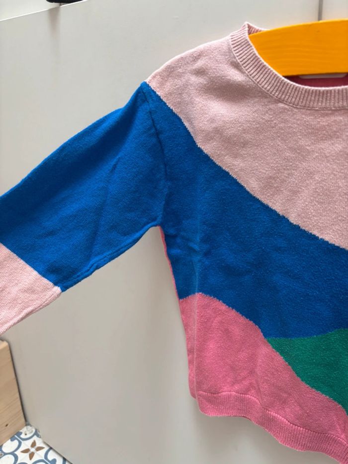 Pull multicolore initiale C H&M taille 104cm - photo numéro 3