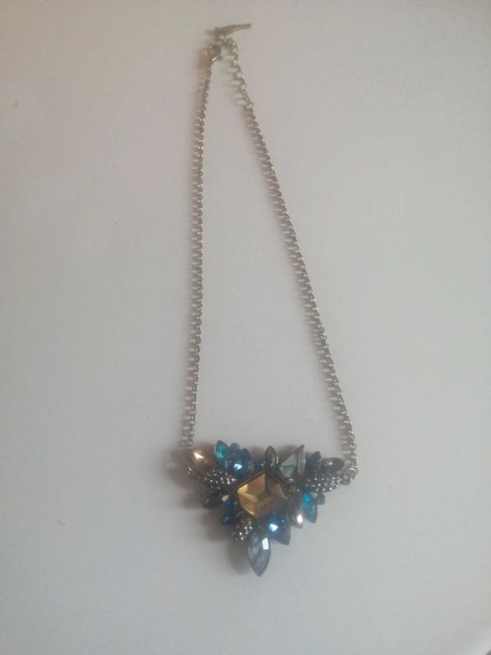 🌸Collier plastron orné de Cristaux "vintage" 🌸 - photo numéro 2