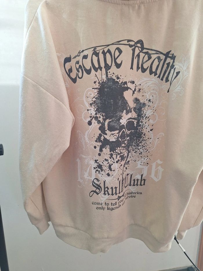 Veste oversize beige "Skull Club 1450" Femme S Jennyfer - photo numéro 3