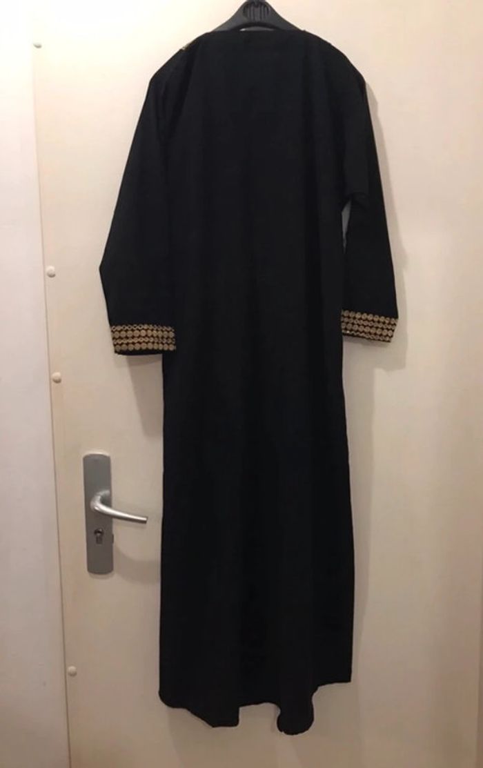 Robe femme orientale manches longue noir dorée taille XL - photo numéro 2