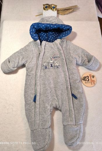 Combinaison pilote  mixte 3 mois Disney 