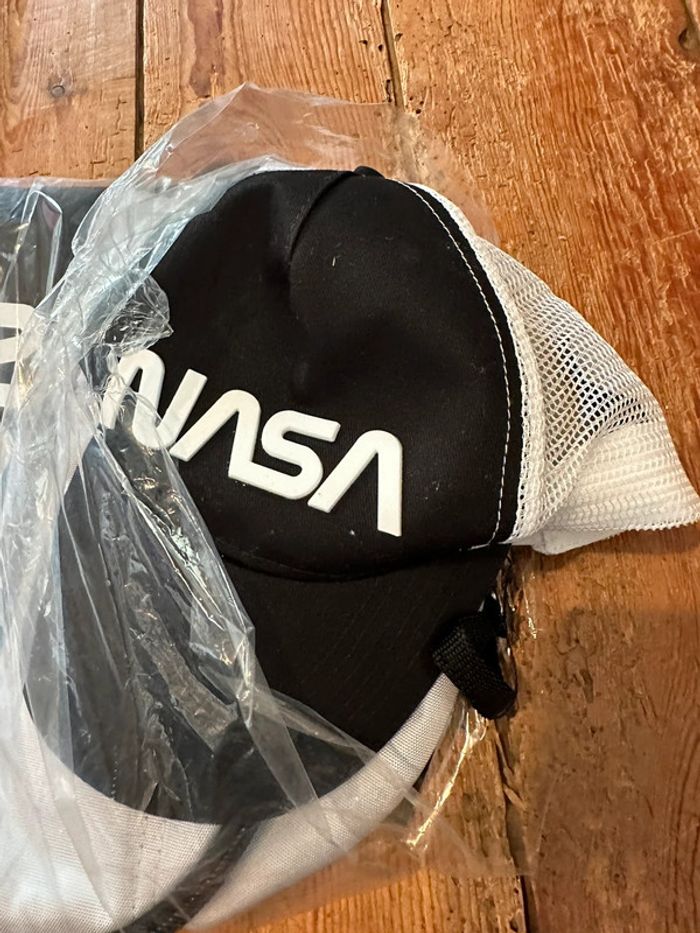 NEUF Grand sac à dos et casquette NASA 42x28cm gris usa États Unis sport école - photo numéro 2