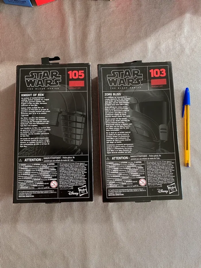 Figurines Star Wars Black Series - Knight of Ren + Zorii Bliss - Hasbro Lucasfilms Disney - photo numéro 3