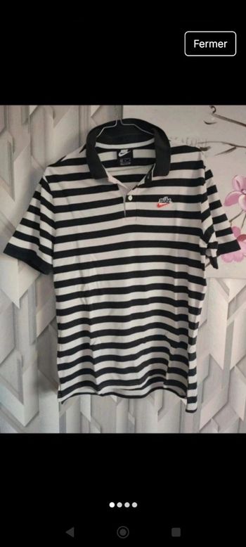 Polo Nike rayé taille M